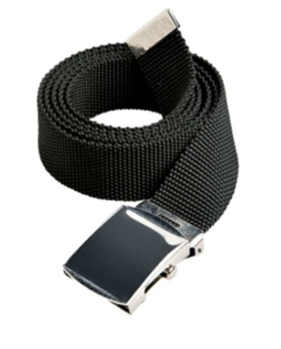 Silver Buckle Nylon Belt
