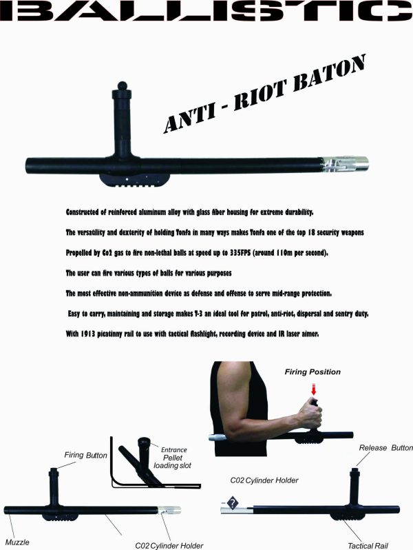 Ballistic Anti-Riot CO2 Baton