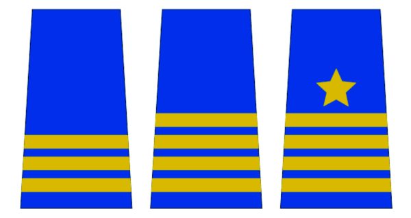 Epaulette Rubberized Stripes & Stars