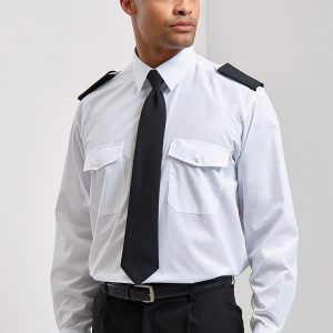 Pilot Shirt Long Sleeve Poly Cotton