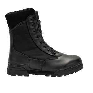 For demanding security work, the Tactical delivers durability, comfort, and protection. With a full-grain leather upper, rubber outsole, padded collar, and EVA midsole, it keeps you supported all day. Full grain leather upper with breathable mesh panels Non steel toe cap EVA and rubber sole unit Compression moulded EVA insole SIZE: 3 - 13