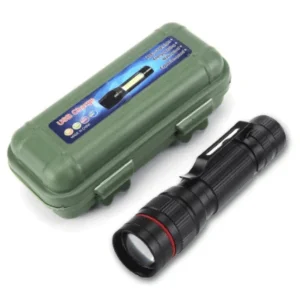 Mini LED Recharageable torch with carrier