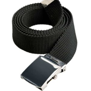 Silver Buckle Nylon Belt